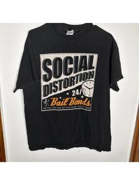Black Social Distortion Bail Bonds tee #punkrock